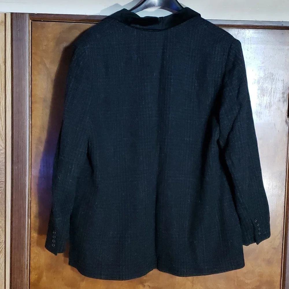 Lauren Ralph Lauren Women's Wool Coat Black Size 16W - Picture 4 of 4